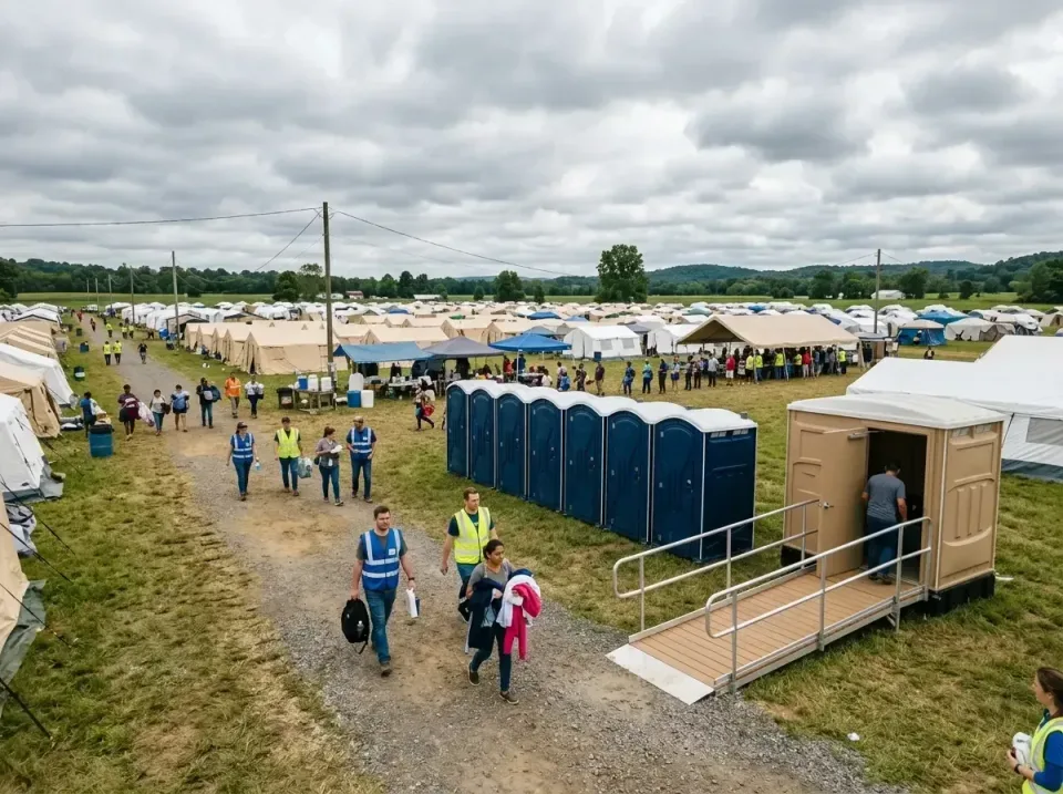 disaster-relief-camp-restrooms-010 — frequently asked questions, Dumpster & Portable Bathrooms Rental in Bull Mountain, OR